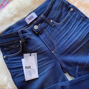 NWT WOMEN PAIGE SKYLINE SKINNY HOWARD JEANS SIZE 26 DARK WASH